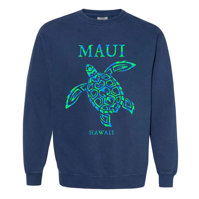 Maui Hawaii Sea Turtle Vacation Souvenir Garment-Dyed Sweatshirt