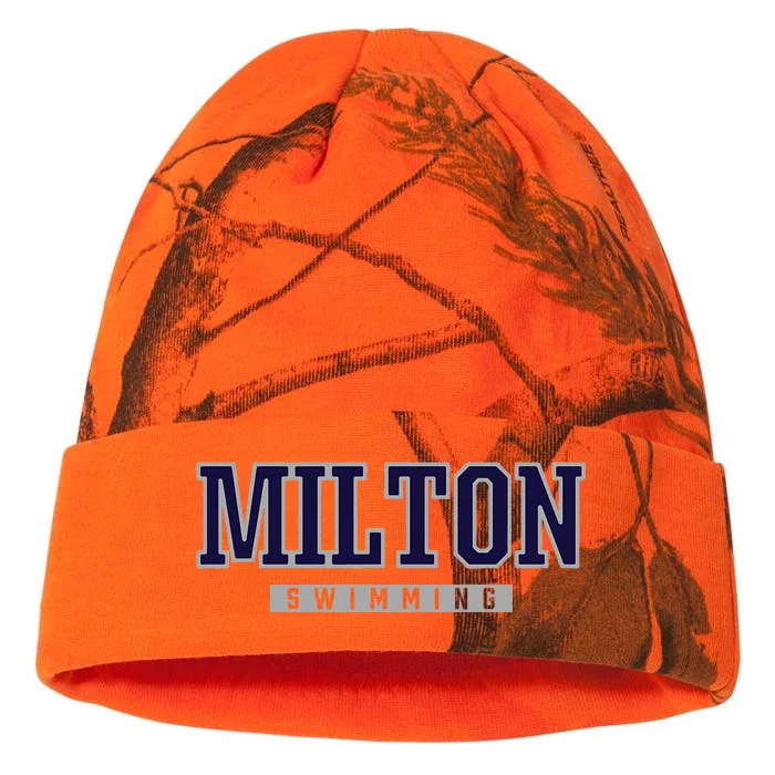 Milton High School Swimming Kati - 12in Camo Beanie