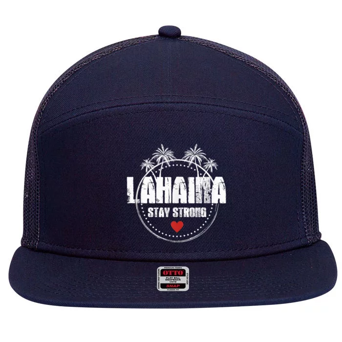 Maui Hawaii Strong Maui Lahaina 7 Panel Mesh Trucker Snapback Hat