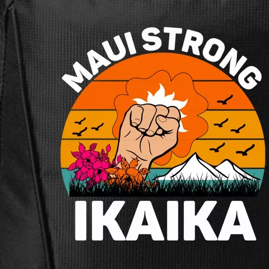 Maui Hawaii Strong Maui Wildfire Lahaina Survivor City Backpack