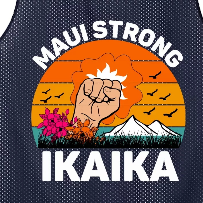 Maui Hawaii Strong Maui Wildfire Lahaina Survivor Mesh Reversible Basketball Jersey Tank