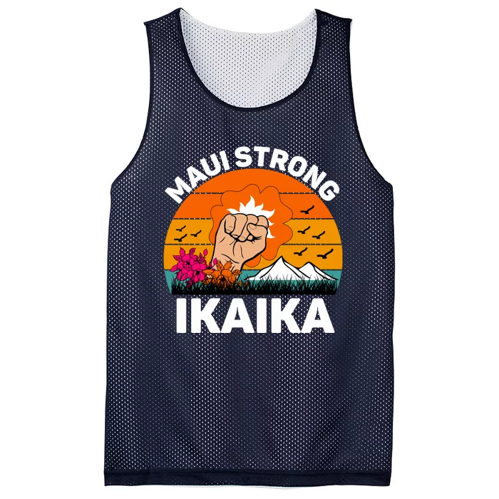 Maui Hawaii Strong Maui Wildfire Lahaina Survivor Mesh Reversible Basketball Jersey Tank