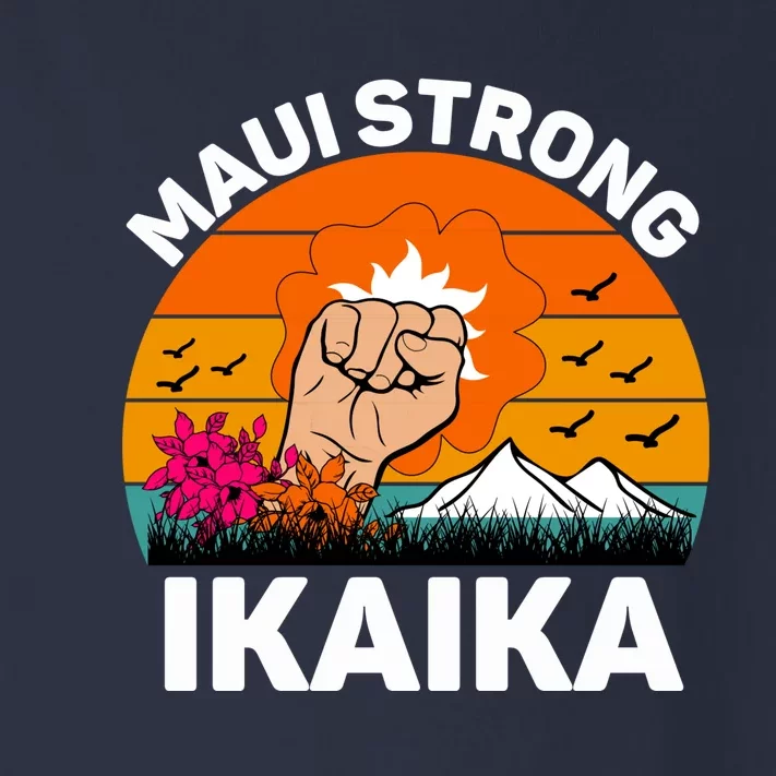 Maui Hawaii Strong Maui Wildfire Lahaina Survivor Toddler Long Sleeve Shirt