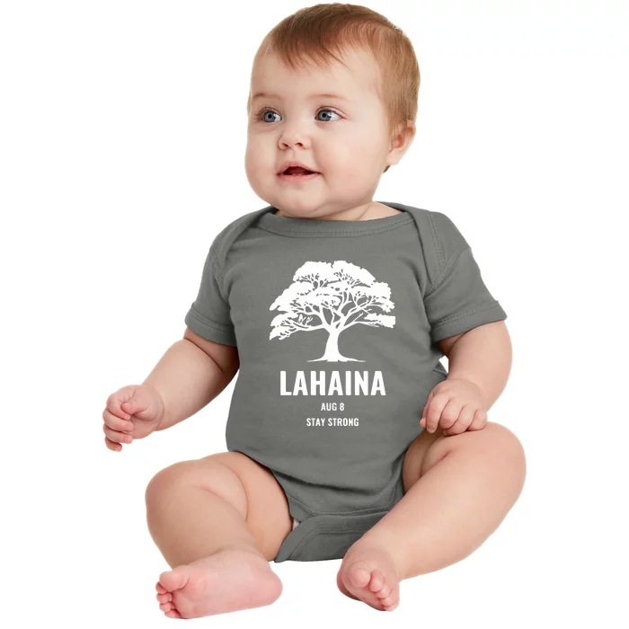 Maui Hawaii Strong Maui Wildfire Lahaina Survivor Gift Pray For Maui Baby Bodysuit