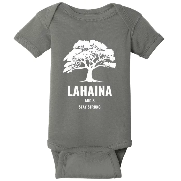 Maui Hawaii Strong Maui Wildfire Lahaina Survivor Gift Pray For Maui Baby Bodysuit