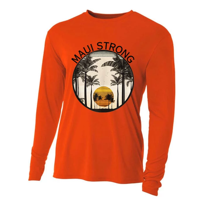 Maui Hawaii Strong Pray for Maui Pray for Lahaina Hawaii Cooling Performance Long Sleeve Crew