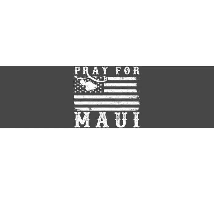 Maui Hawaii Strong American Flag Pray For Maui Gift Bumper Sticker