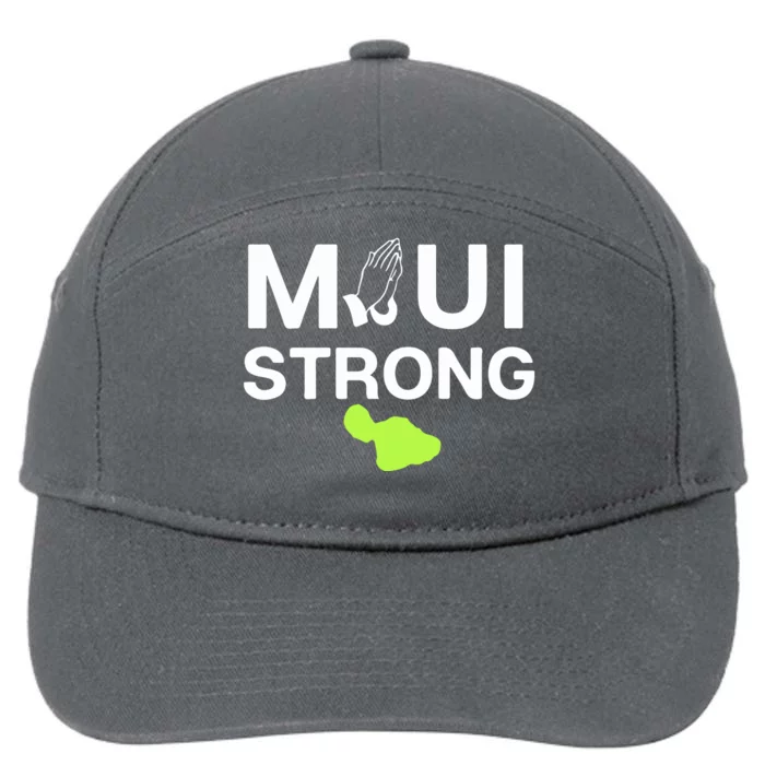 Maui Hawaii Strong Pray For Maui Gift 7-Panel Snapback Hat