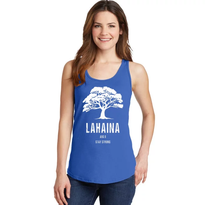 Maui Hawaii Strong Maui Wildfire Lahaina Survivor Ladies Essential Tank