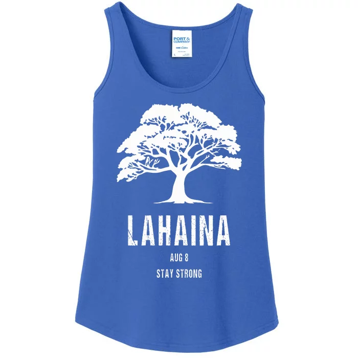 Maui Hawaii Strong Maui Wildfire Lahaina Survivor Ladies Essential Tank