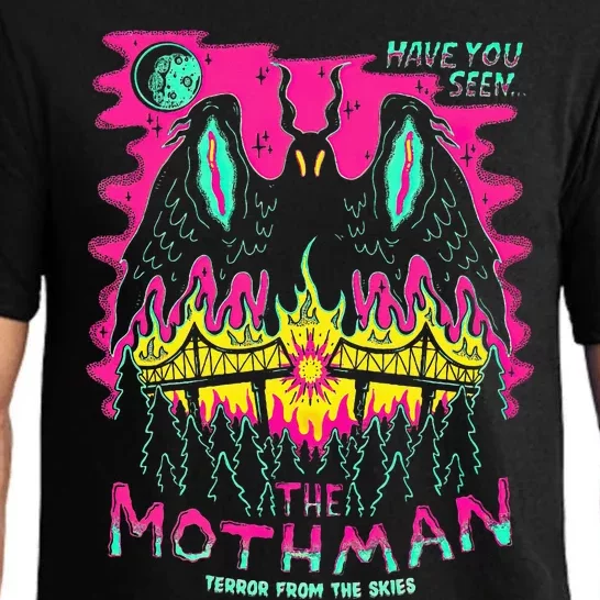 Mothman Halloween Shirts For Witches Wicked Clothes Pajama Set