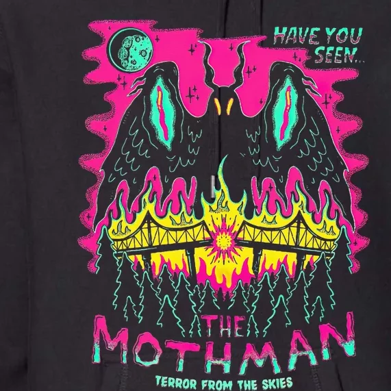 Mothman Halloween Shirts For Witches Wicked Clothes Premium Hoodie