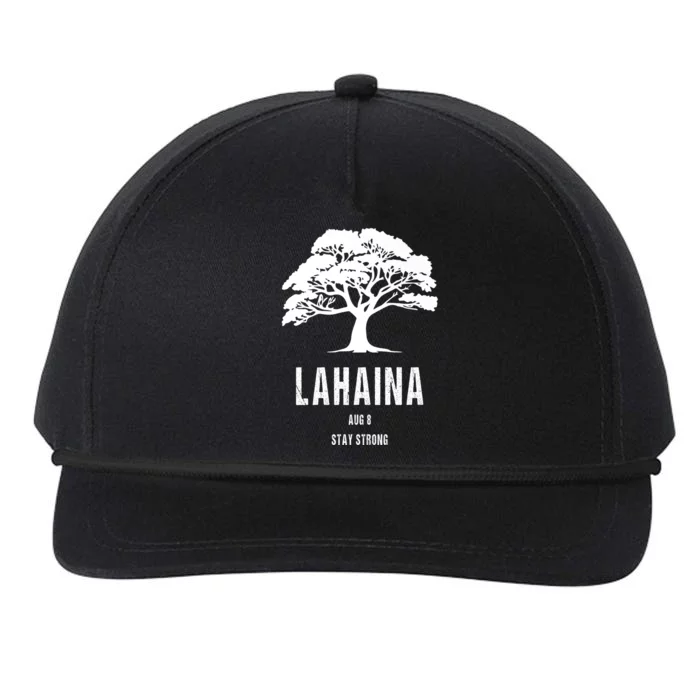 Maui Hawaii Strong Maui Wildfire Lahaina Survivor Snapback Five-Panel Rope Hat