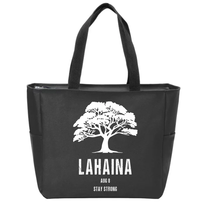 Maui Hawaii Strong Maui Wildfire Lahaina Survivor Zip Tote Bag