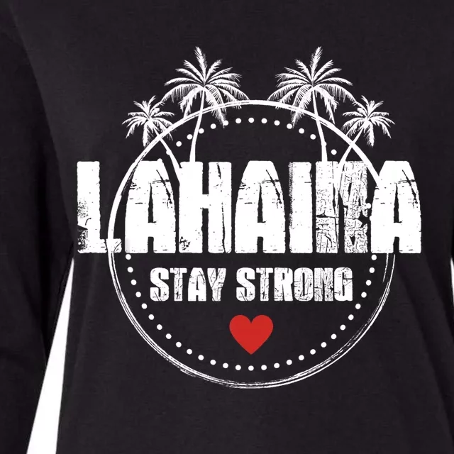 Maui Hawaii Strong Maui Lahaina Womens Cotton Relaxed Long Sleeve T-Shirt