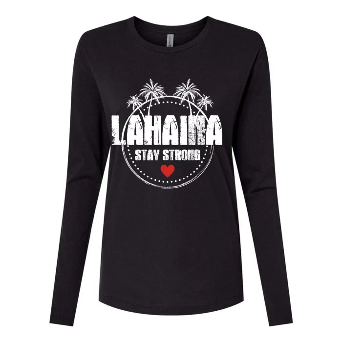 Maui Hawaii Strong Maui Lahaina Womens Cotton Relaxed Long Sleeve T-Shirt