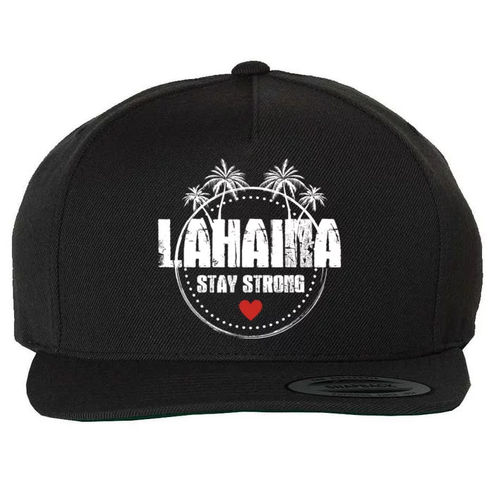 Maui Hawaii Strong Maui Lahaina Wool Snapback Cap