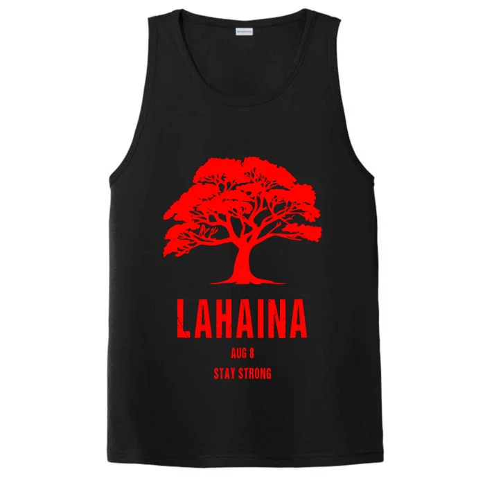 Maui Hawaii Strong Maui Wildfire Lahaina Survivor Performance Tank