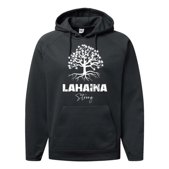 Maui Hawaii Strong Maui Wildfire Lahaina Survivor Performance Fleece Hoodie