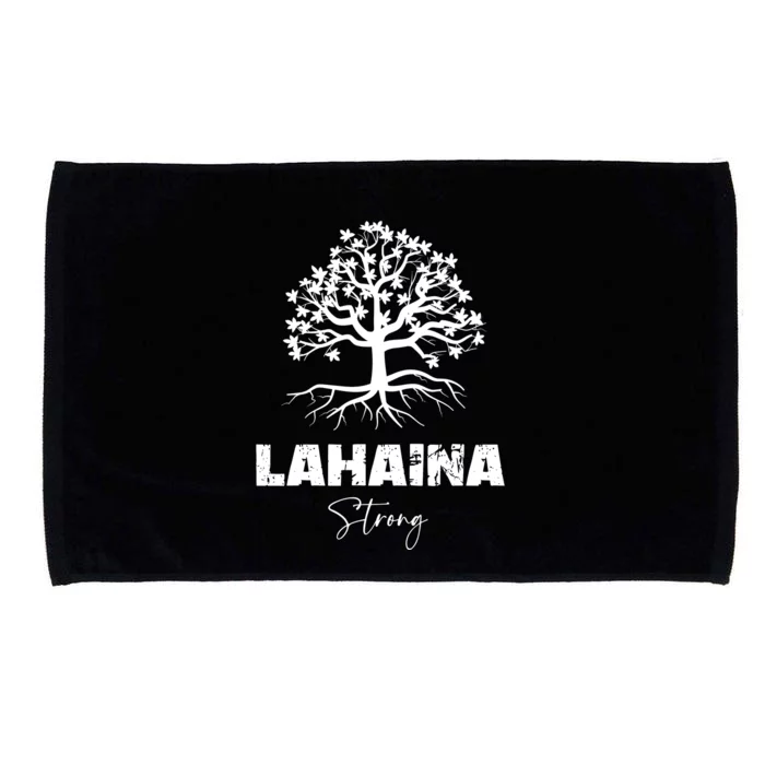 Maui Hawaii Strong Maui Wildfire Lahaina Survivor Microfiber Hand Towel