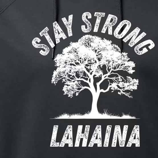 Maui Hawaii Strong Maui Wildfire Lahaina Survivor Performance Fleece Hoodie