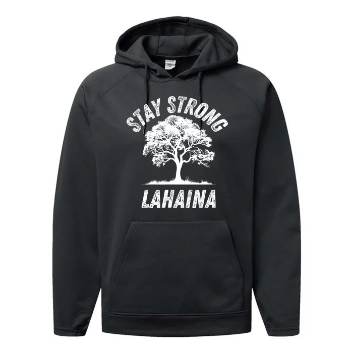 Maui Hawaii Strong Maui Wildfire Lahaina Survivor Performance Fleece Hoodie