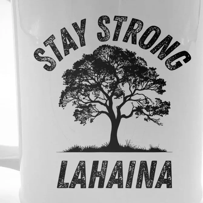 Maui Hawaii Strong Maui Wildfire Lahaina Survivor Front & Back Beer Stein