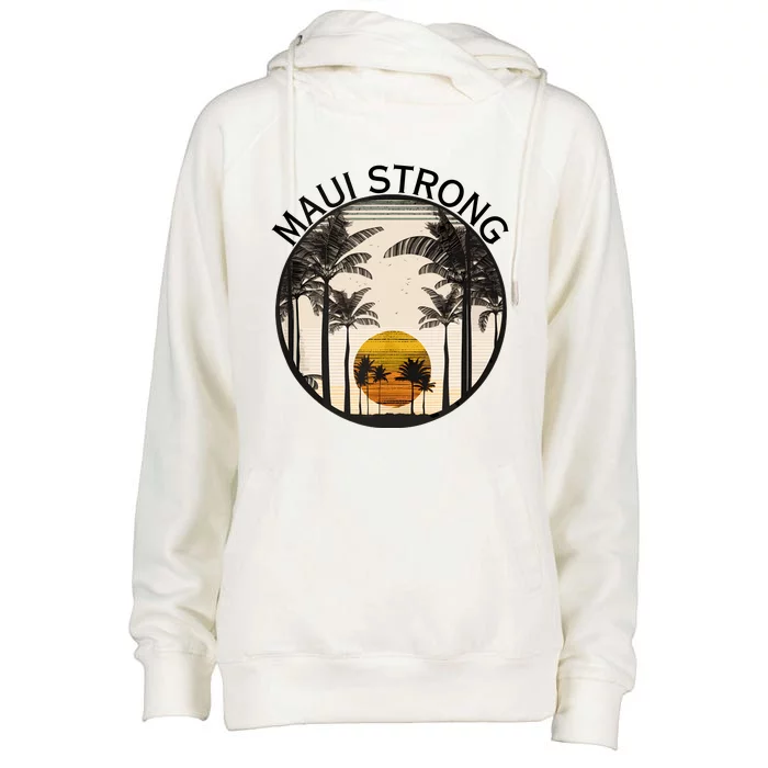 Maui Hawaii Strong Pray For Maui Pray For Lahaina Hawaii Womens Funnel Neck Pullover Hood