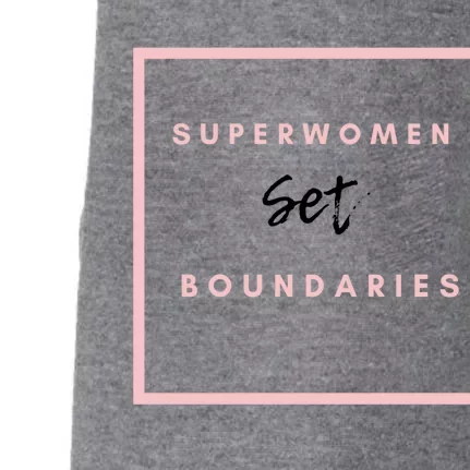 Mental Health Super Set Boundaries Inspirational Gift Doggie 3-End Fleece Hoodie