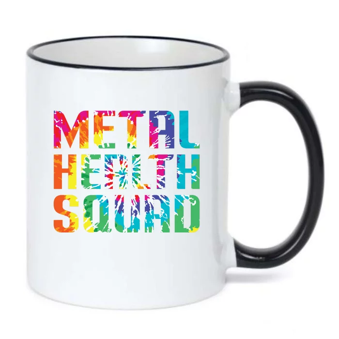 Mental Health Squad Tie Dye Black Color Changing Mug