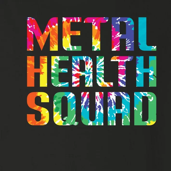 Mental Health Squad Tie Dye Toddler Long Sleeve Shirt