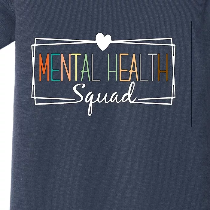 Mental Health Squad Brain Illness Mental Health Awareness Baby Bodysuit