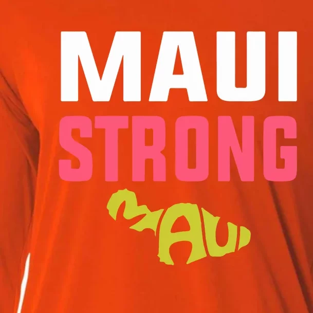 Maui Hawaii Strong Gift Pray For Maui Cooling Performance Long Sleeve Crew