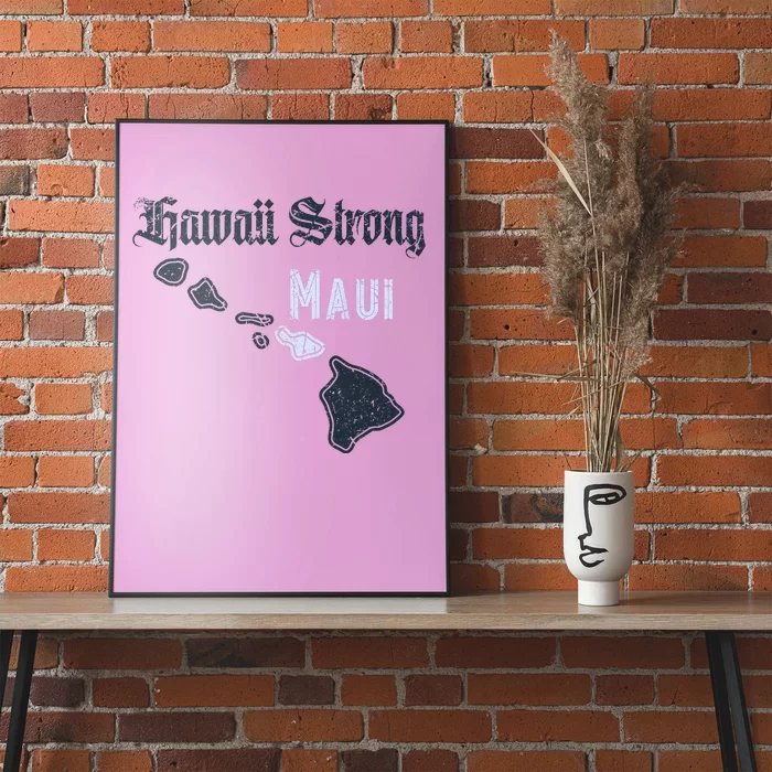 Maui Hawaii Strong Distressed Look Hawaii Poster