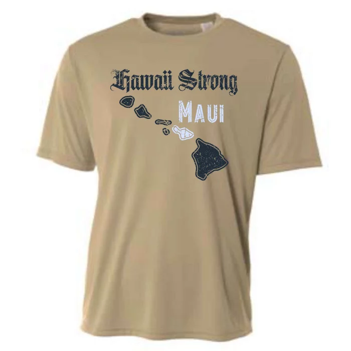 Maui Hawaii Strong Distressed Look Hawaii Cooling Performance Crew T-Shirt