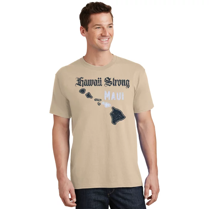 Maui Hawaii Strong Distressed Look Hawaii T-Shirt