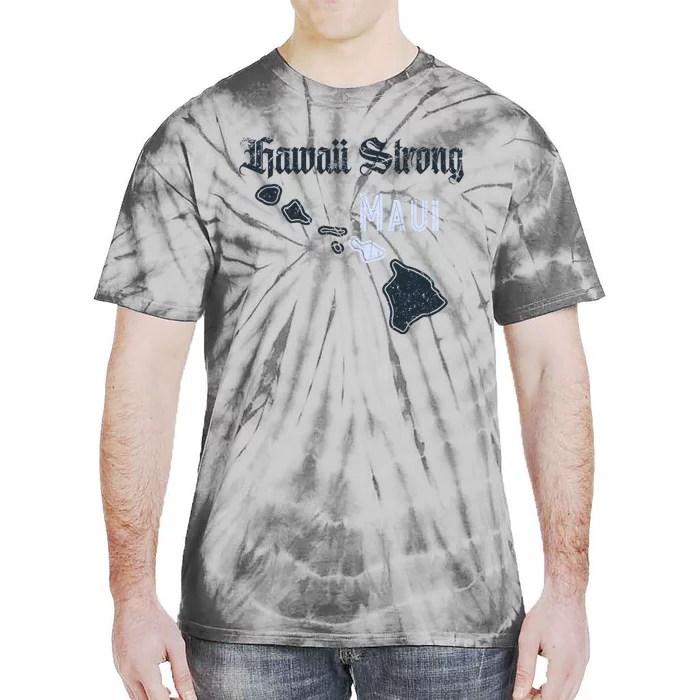 Maui Hawaii Strong Distressed Look Hawaii Tie-Dye T-Shirt