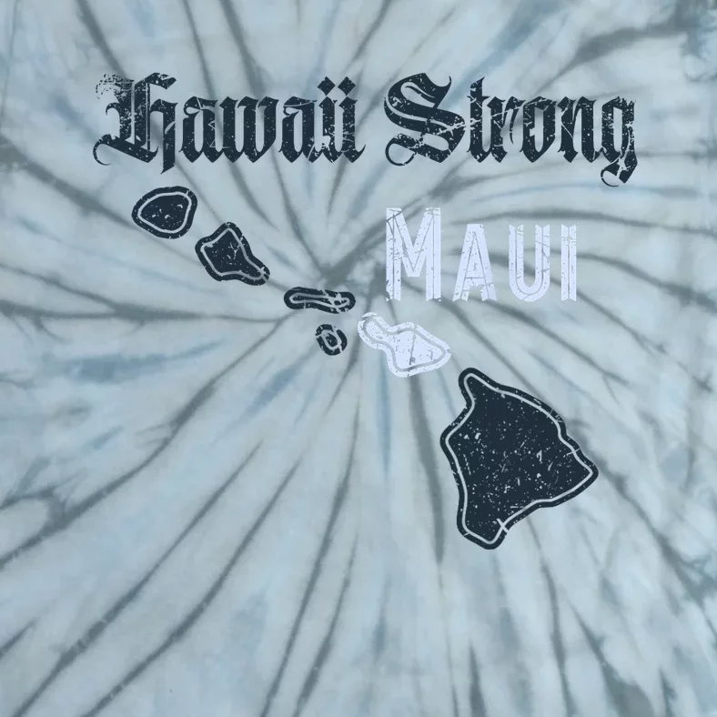 Maui Hawaii Strong Distressed Look Hawaii Tie-Dye T-Shirt