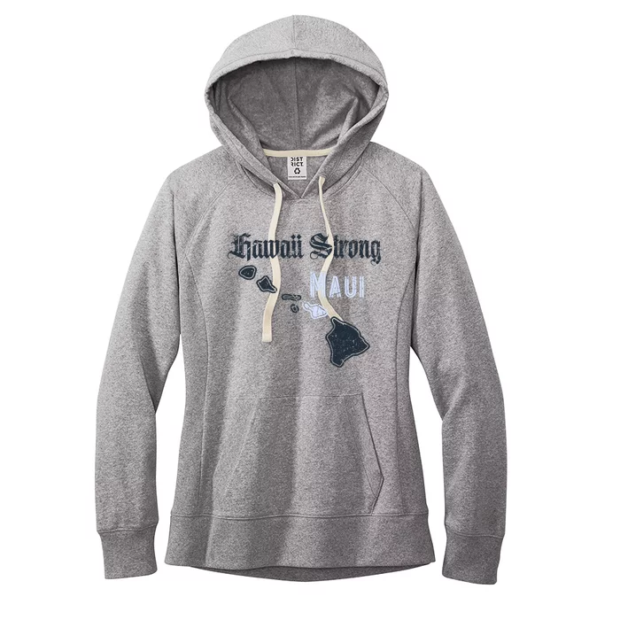 Maui Hawaii Strong Distressed Look Hawaii Women's Fleece Hoodie