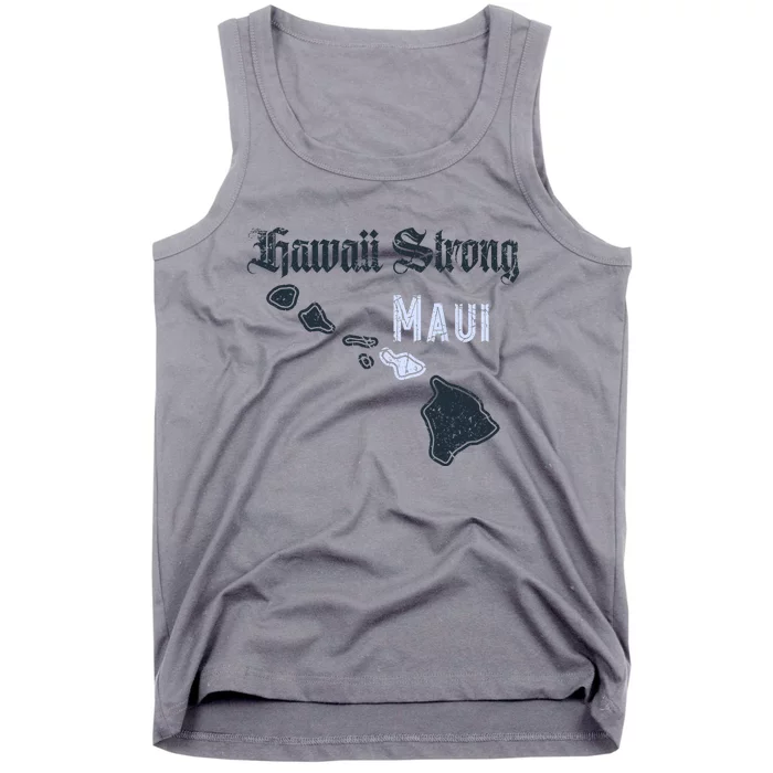 Maui Hawaii Strong Distressed Look Hawaii Tank Top