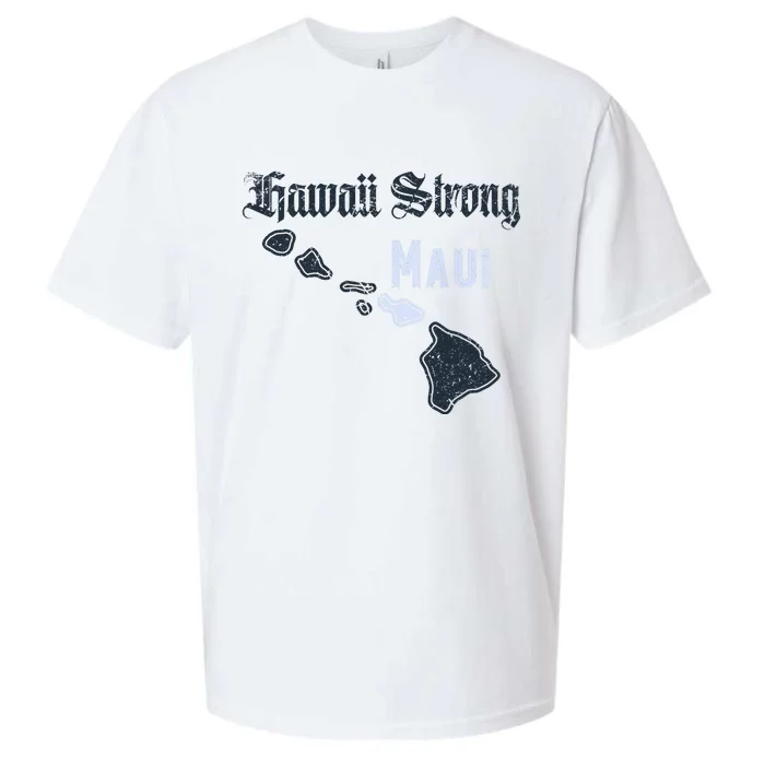 Maui Hawaii Strong Distressed Look Hawaii Sueded Cloud Jersey T-Shirt