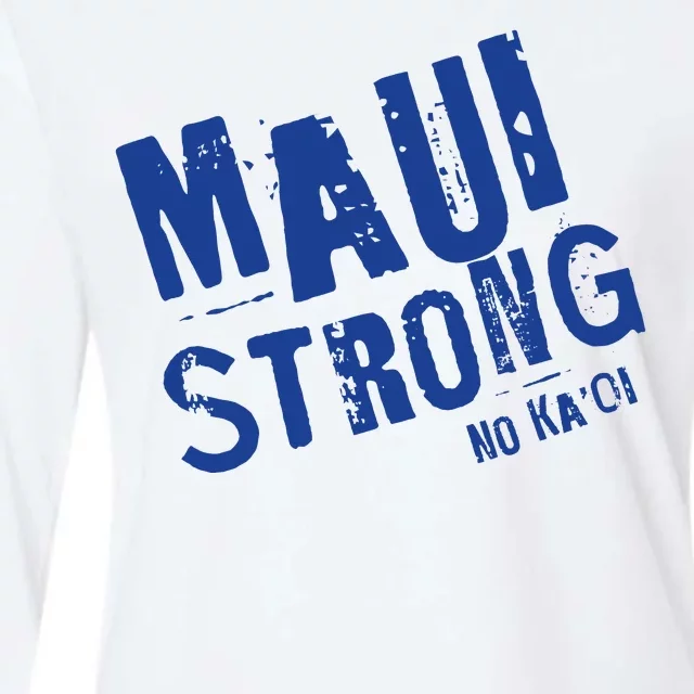 Maui Hawaii Strong Womens Cotton Relaxed Long Sleeve T-Shirt