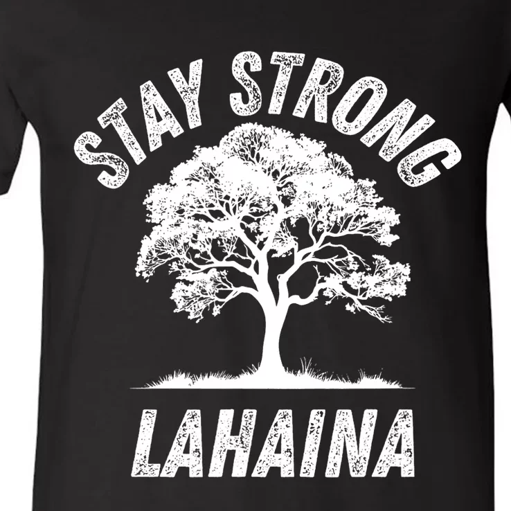 Maui Hawaii Strong Maui Wildfire Lahaina Survivor V-Neck T-Shirt