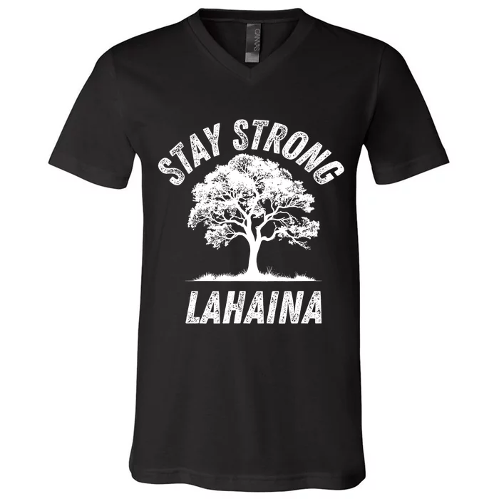 Maui Hawaii Strong Maui Wildfire Lahaina Survivor V-Neck T-Shirt