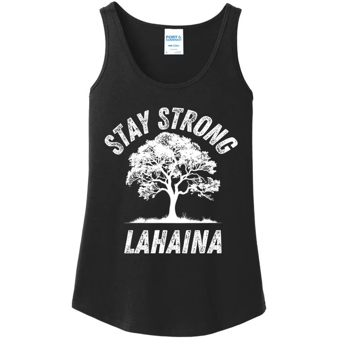 Maui Hawaii Strong Maui Wildfire Lahaina Survivor Ladies Essential Tank