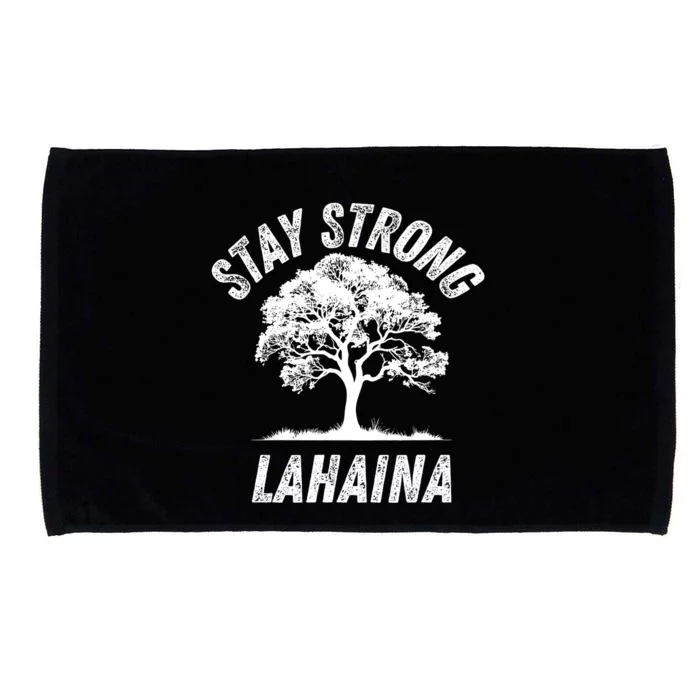 Maui Hawaii Strong Maui Wildfire Lahaina Survivor Microfiber Hand Towel