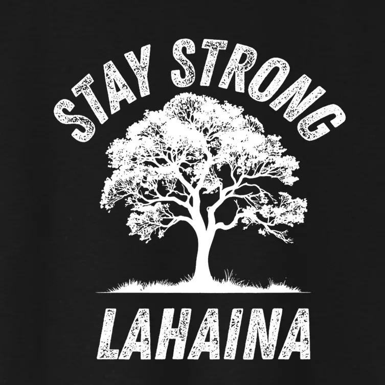 Maui Hawaii Strong Maui Wildfire Lahaina Survivor Women's Crop Top Tee