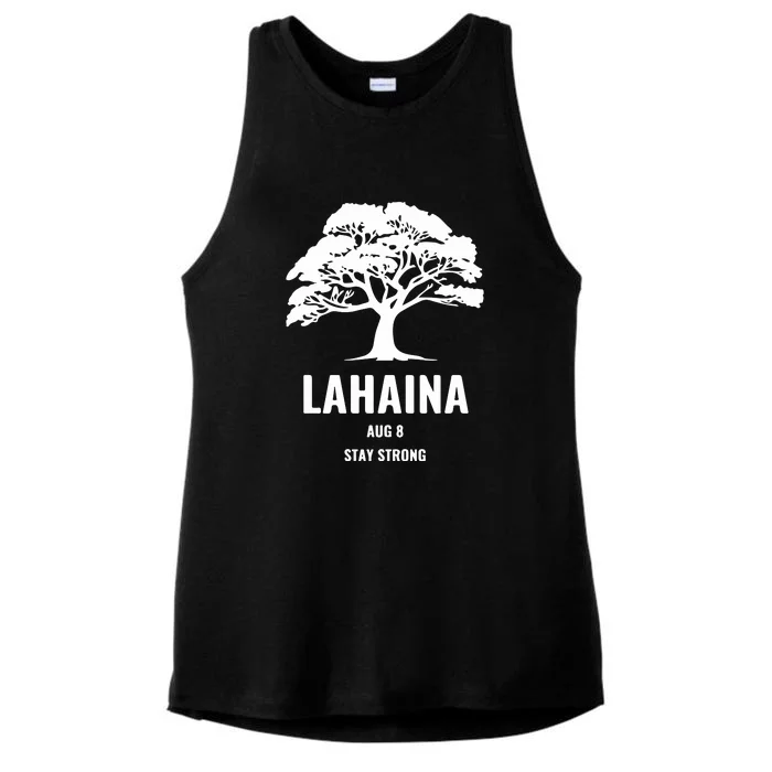 Maui Hawaii Strong Maui Wildfire Gift Lahaina Survivor Ladies Tri-Blend Wicking Tank