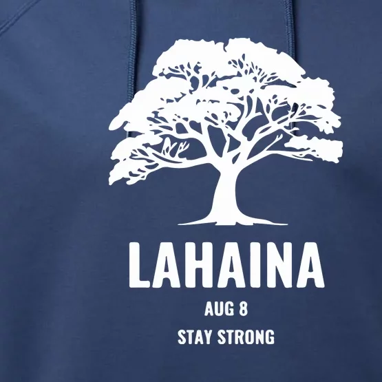 Maui Hawaii Strong Maui Wildfire Gift Lahaina Survivor Performance Fleece Hoodie