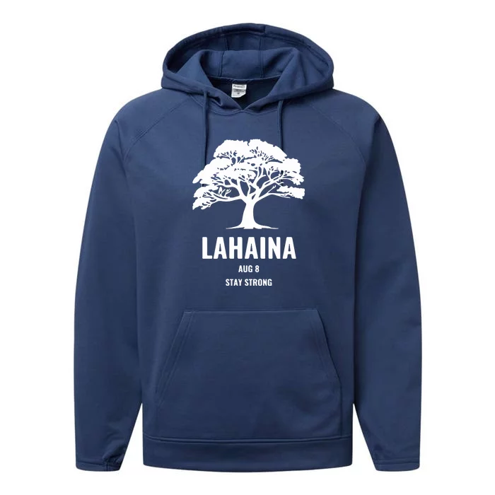 Maui Hawaii Strong Maui Wildfire Gift Lahaina Survivor Performance Fleece Hoodie